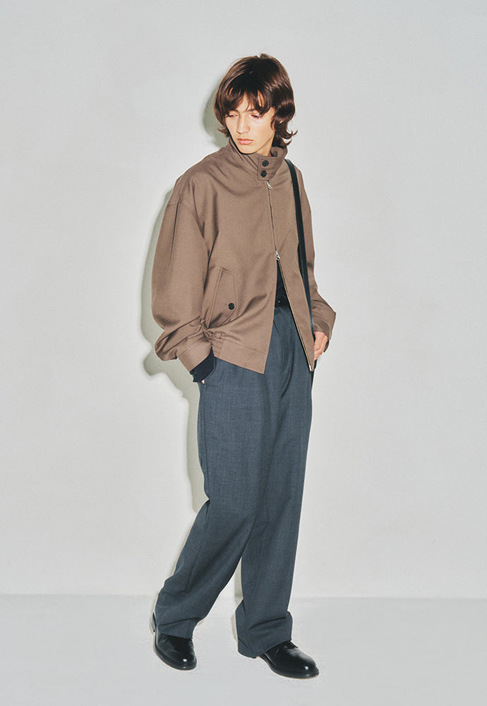 Tonywack - Tropical Wool Harrington Jacket (Dark Olive) product image 4 | TRAB K-Fashion Australia