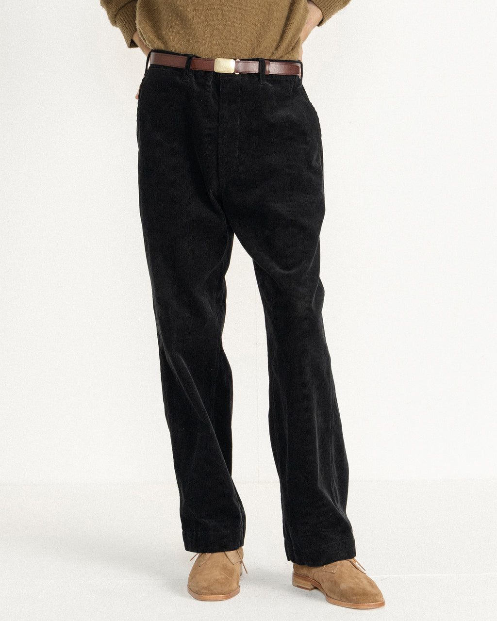 Brownyard - Washed Corduroy Pants (Black) product image 1 | TRAB K-Fashion Australia