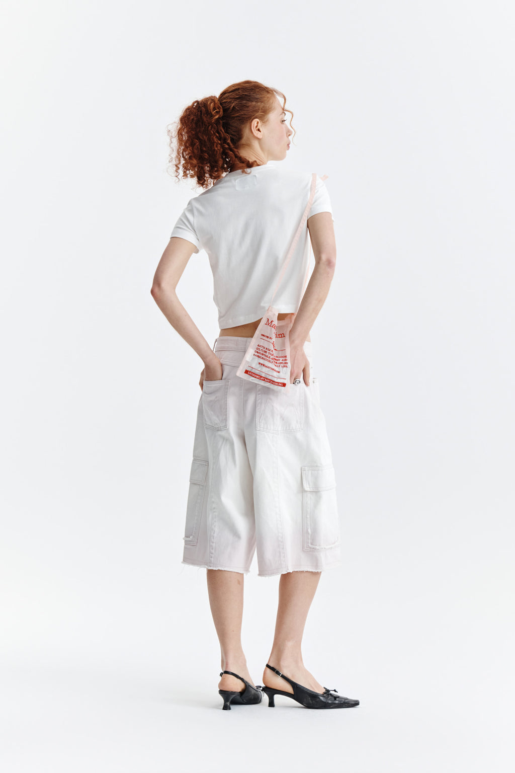 Matin Kim - Pattern Artwork Logo Crop Top (White) product image 10 | TRAB K-Fashion Australia