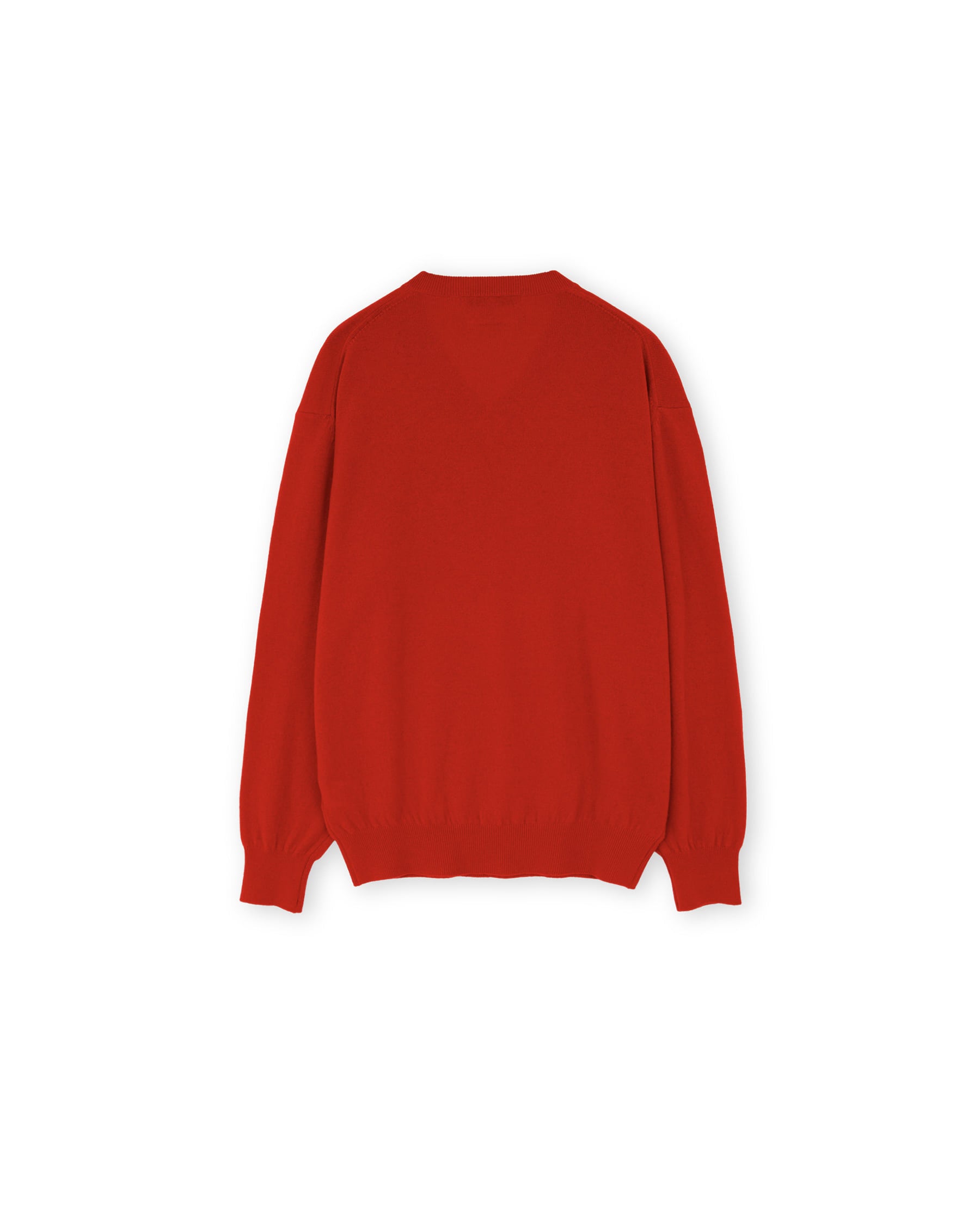 Brownyard - Extra Super Fine V Neck Knit (Red) product image 4 | TRAB K-Fashion Australia