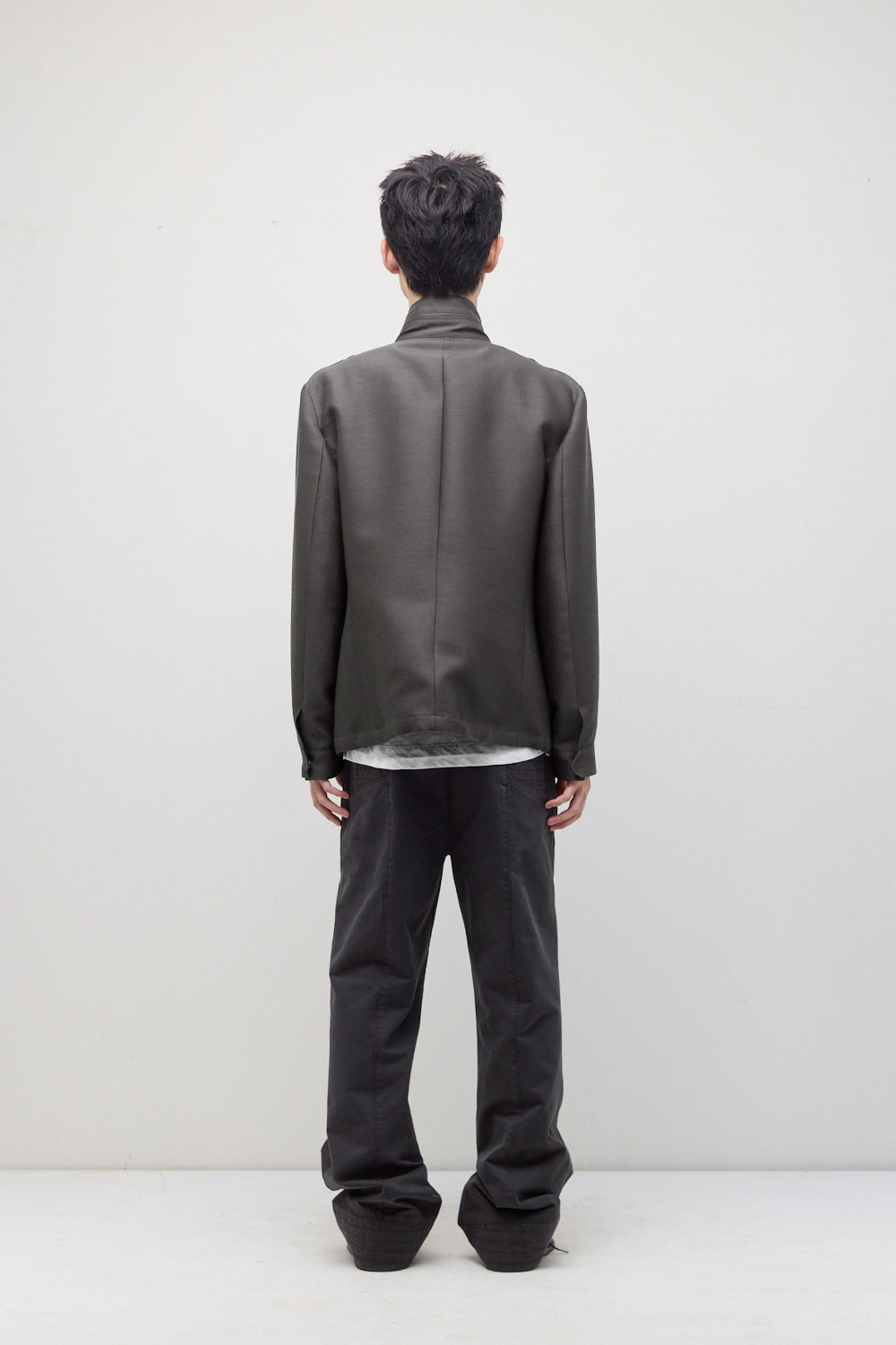 Hatchingroom - Silent M65 Jacket (Wool/Silk Sage) product image 5 | TRAB K-Fashion Australia
