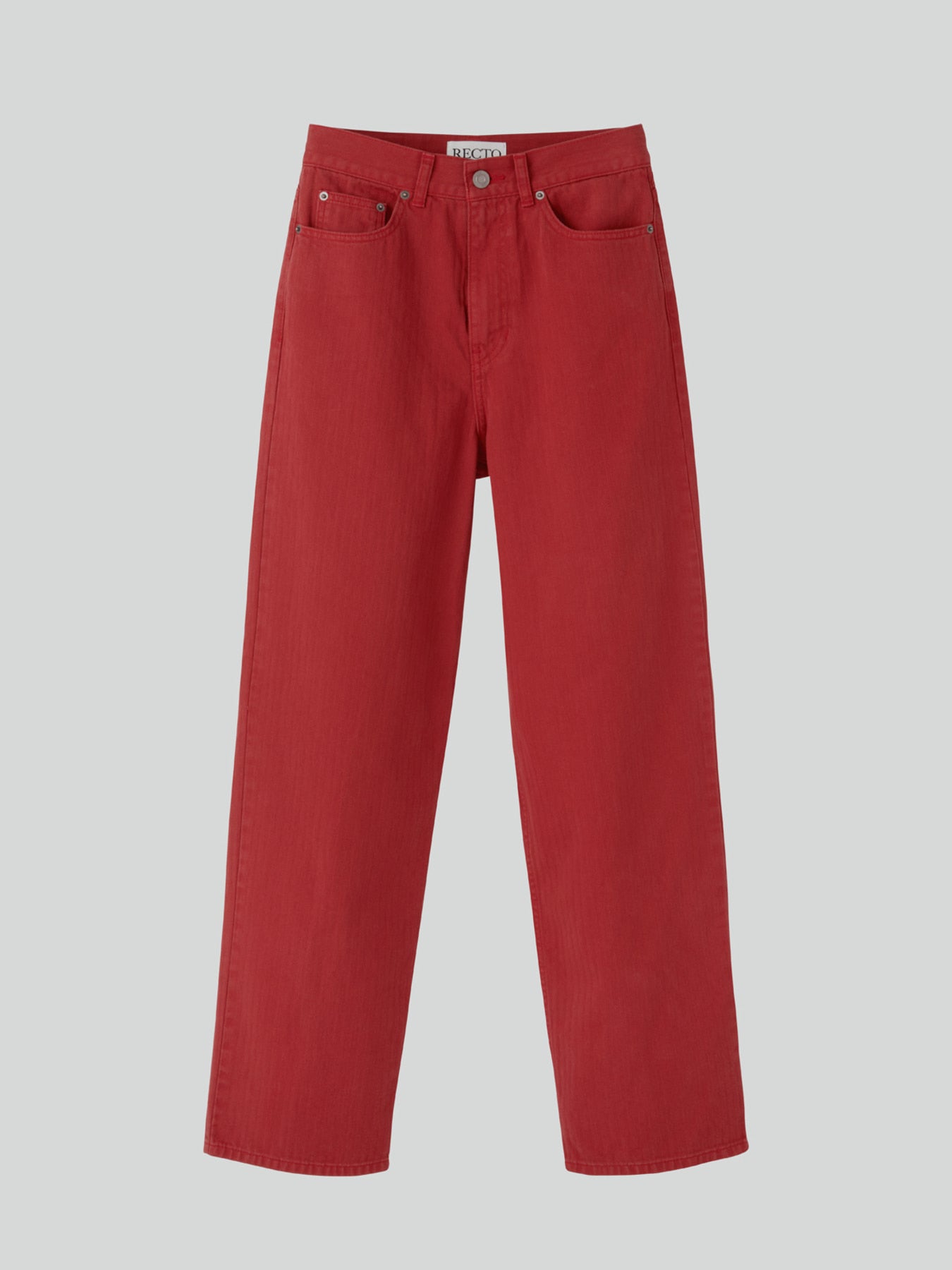 Recto - Garment Dyed Denim Pants (Red) product image 7 | TRAB K-Fashion Australia