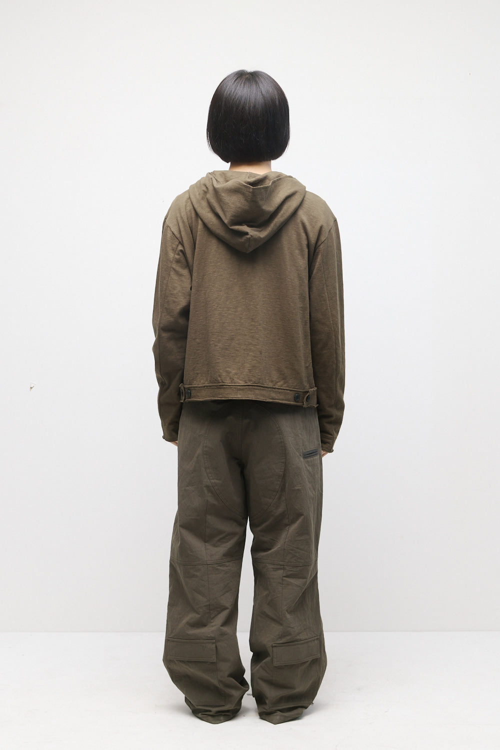 Hatchingroom - Rough Hoodie Slub (Dark Khaki) product image 6 | TRAB K-Fashion Australia