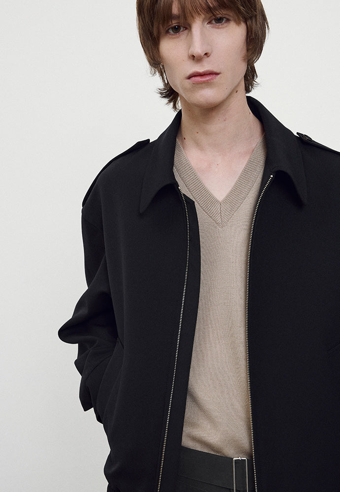 Tonywack - Wool Twill Epaulet Blouson (Midnight) product image 5 | TRAB K-Fashion Australia