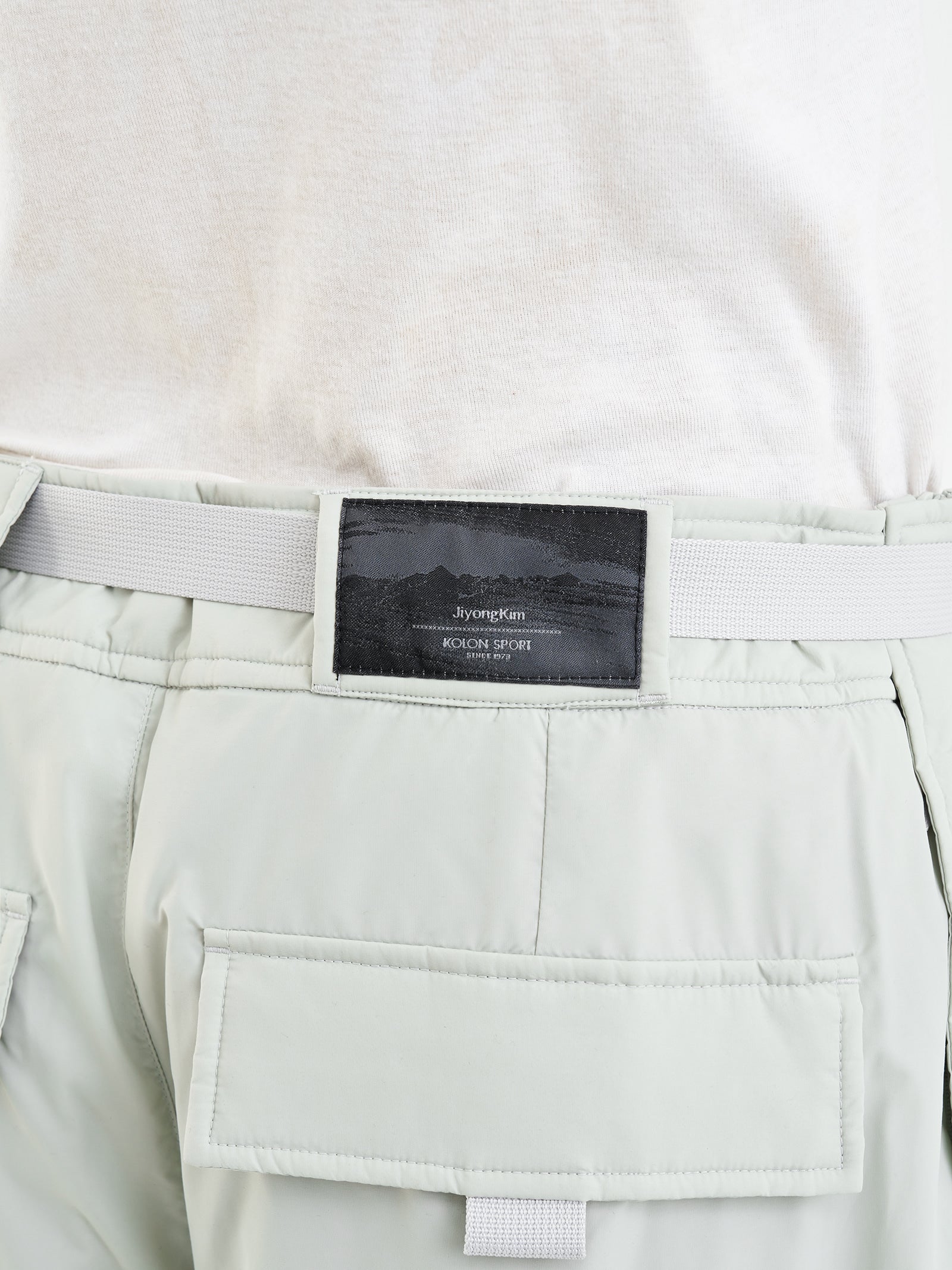 Jiyong Kim - Multi Pocket Insulate Trousers (Sage Green) product image 8 | TRAB K-Fashion Australia