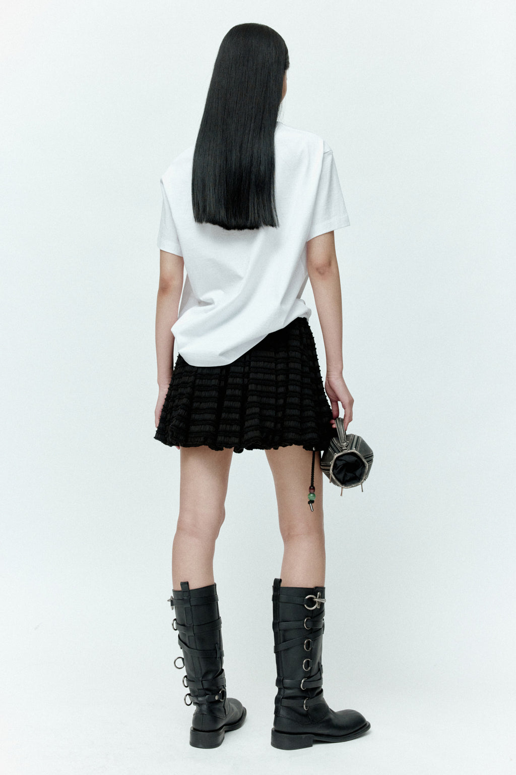 Andersson Bell - (essential) Unisex Liquid Logo T-Shirt (White) product image 3 | TRAB K-Fashion Australia