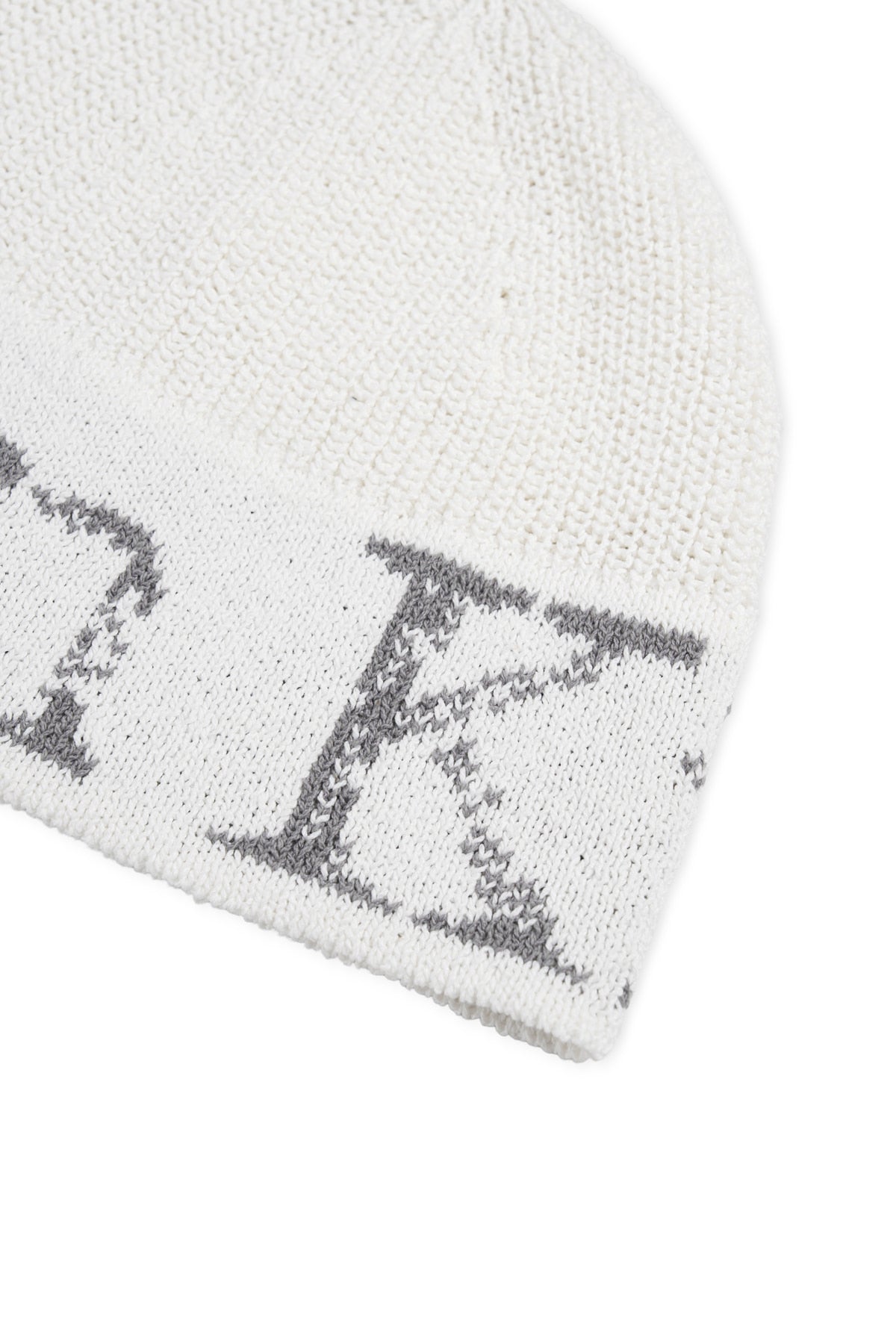 Matin Kim - Cracked Logo Light Bucket Beanie (Ivory) product image 3 | TRAB K-Fashion Australia