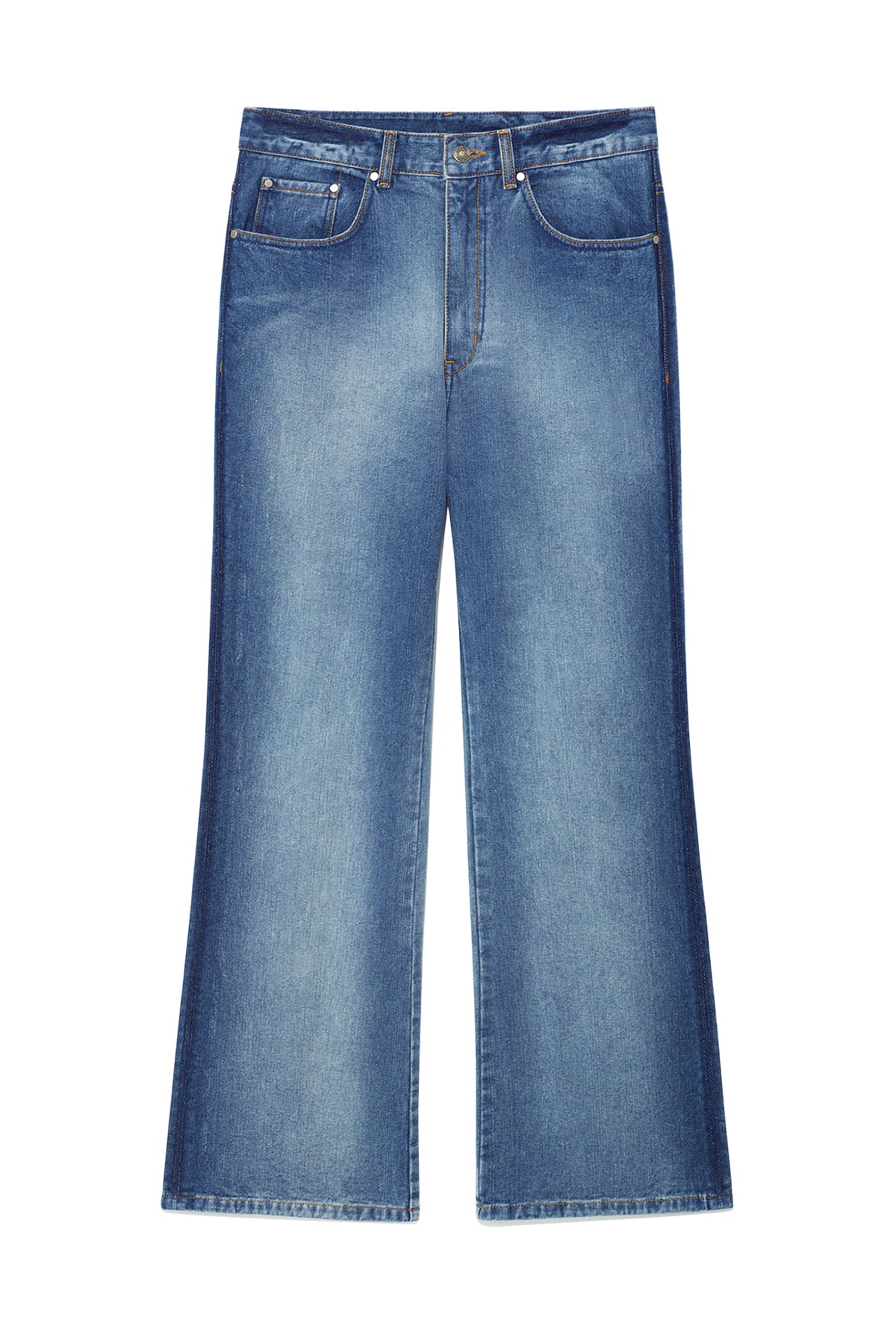 Matin Kim - Gradation Washed Denim Pants (Blue) product image 1 | TRAB K-Fashion Australia