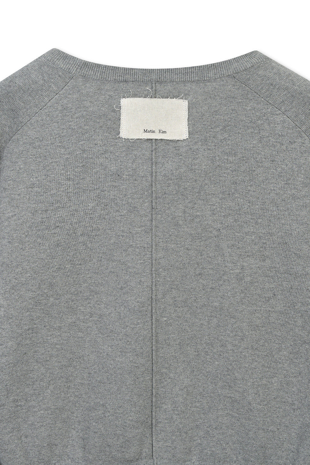 Matin Kim - Raglan Sleeve Knit Pullover (Grey) product image 4 | TRAB K-Fashion Australia