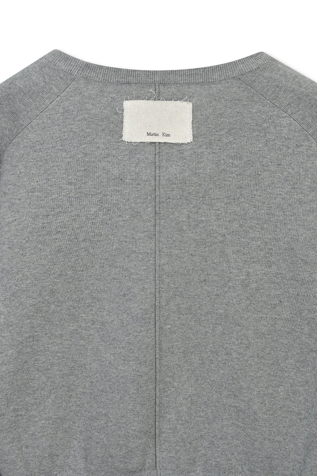 Matin Kim - Raglan Sleeve Knit Pullover (Grey) product image 4 | TRAB K-Fashion Australia