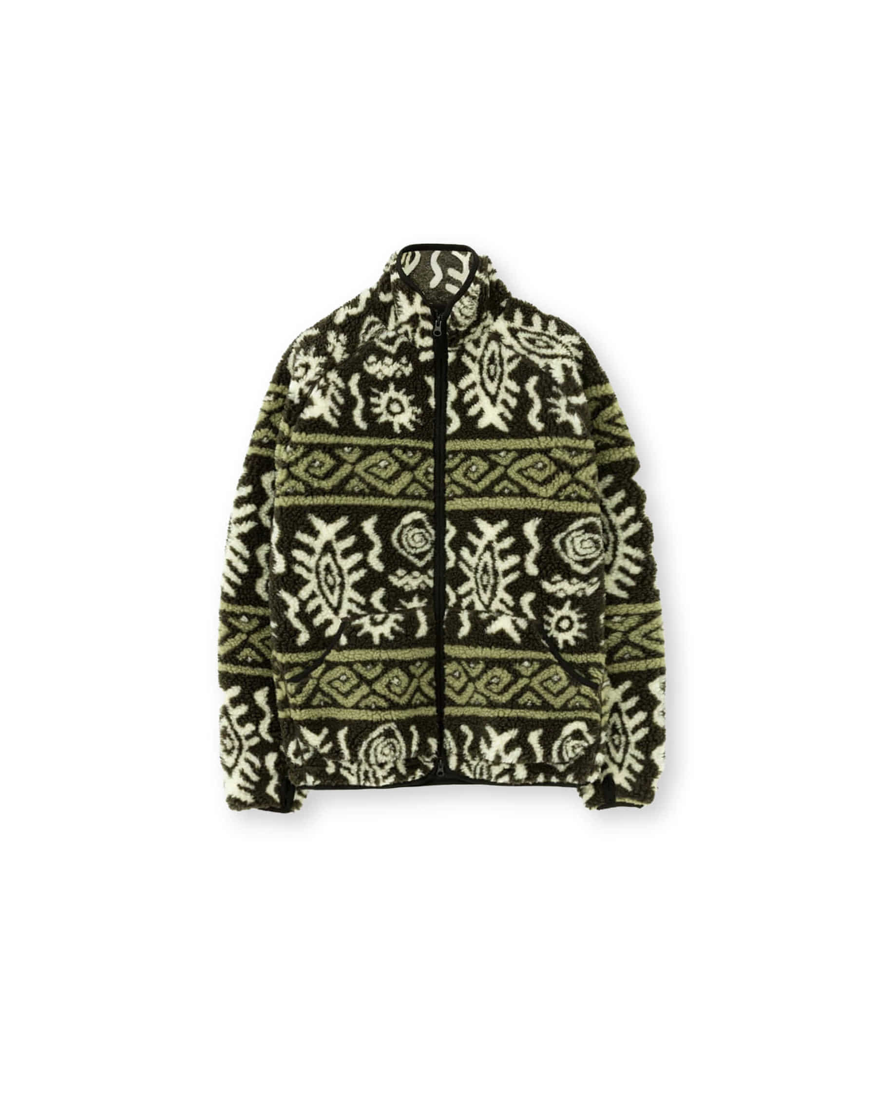 Brownyard - Native Fleece Jacket (Olive) product image 5 | TRAB K-Fashion Australia
