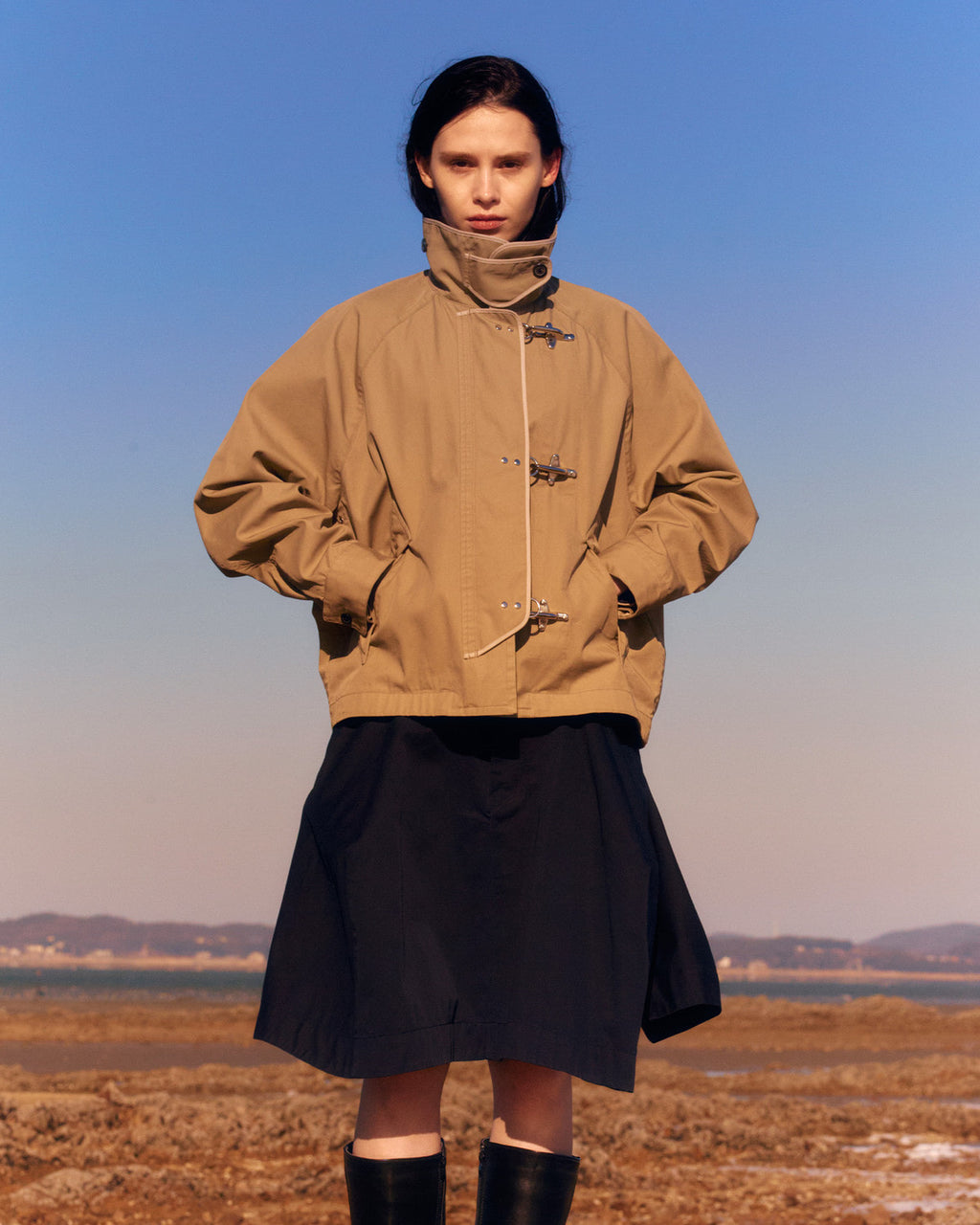 Eastlogue - Balloon Fireman Jacket (Beige) product image 3 | TRAB K-Fashion Australia