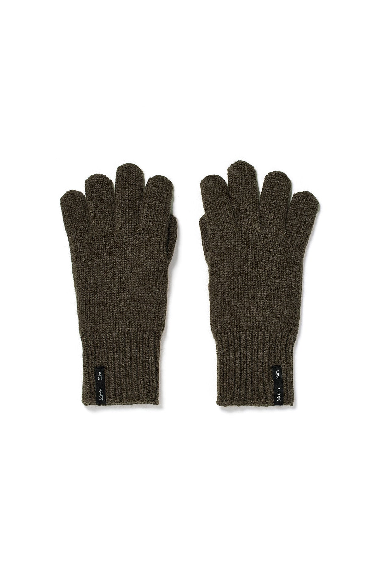 Matin Kim - Finger Hole Short Gloves (Khaki) product image 1 | TRAB K-Fashion Australia