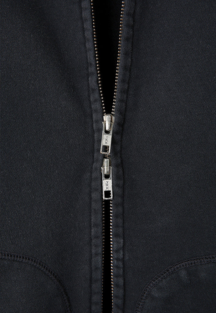 Art if acts - Garment Dyed Sweat Hooded Zip-Up (Black) product image 10 | TRAB K-Fashion Australia