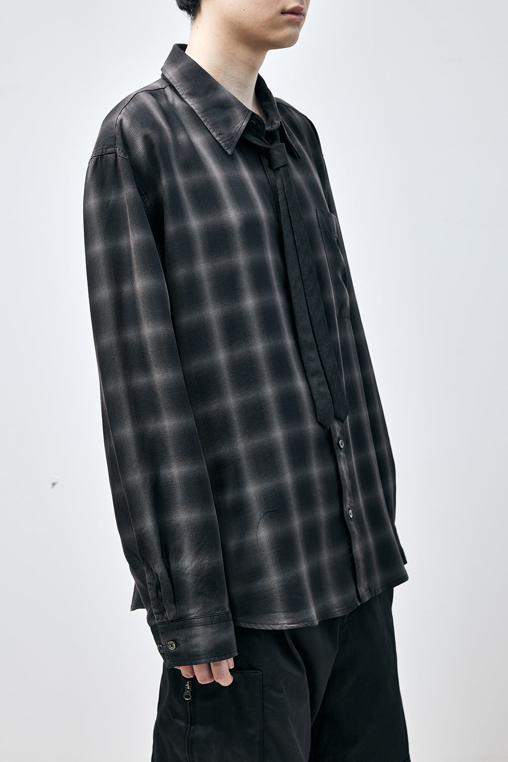 Hatchingroom - Museum Shirt Tencel Ombre (Black) product image 11 | TRAB K-Fashion Australia