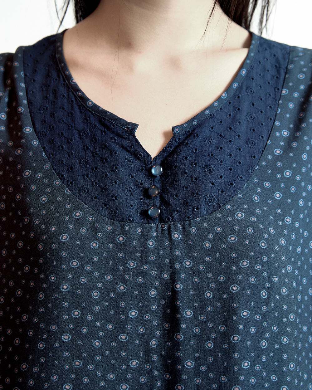 Coyseio - Dudu Puff Blouse (Navy) product image 12 | TRAB K-Fashion Australia