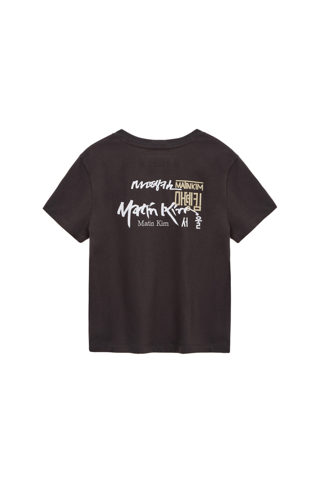 Matin Kim - Hangeul Logo Small Archive Top (Charcoal) product image 5 | TRAB K-Fashion Australia