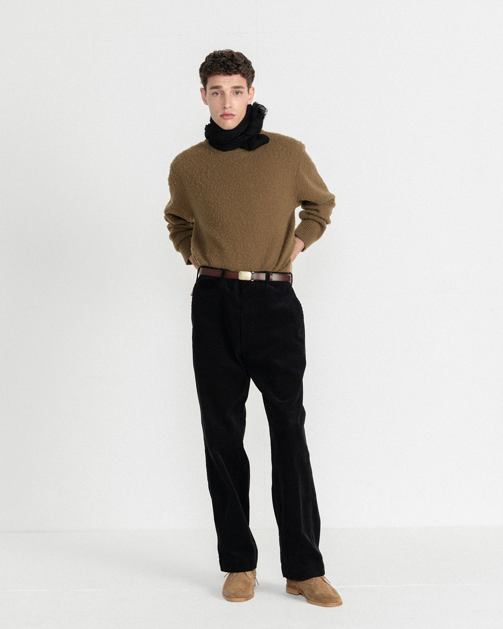 Brownyard - Washed Corduroy Pants (Black) product image 3 | TRAB K-Fashion Australia