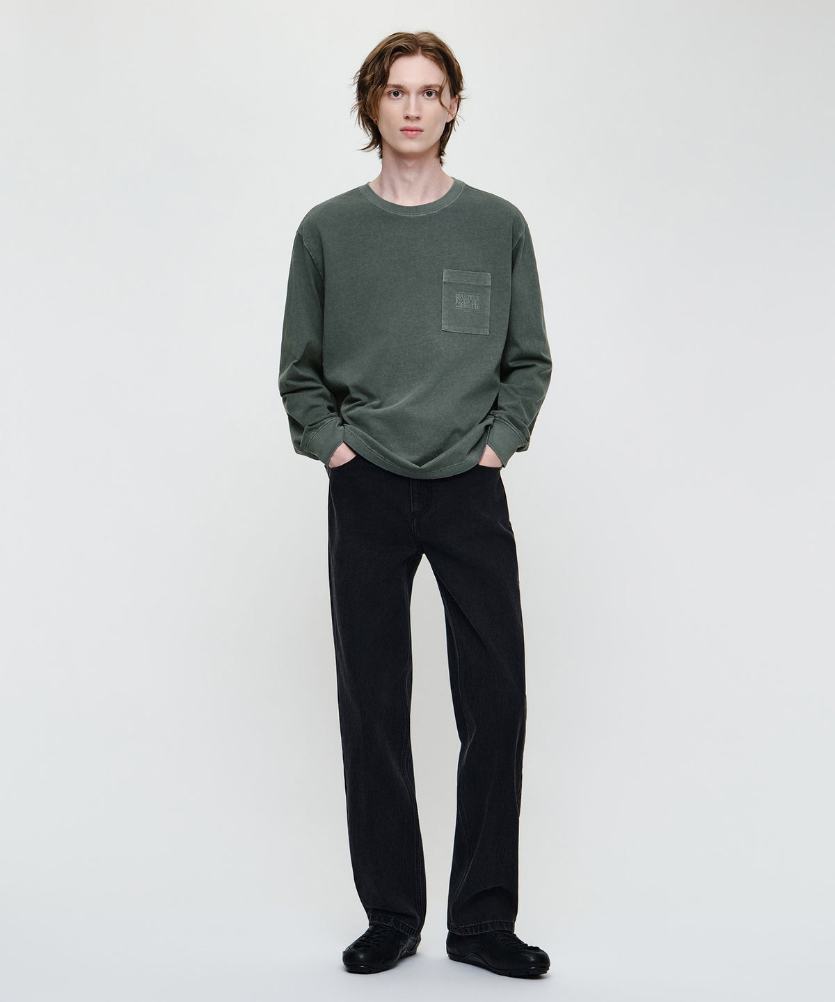 Marithe & Francois Girbaud - [Pre-order – Ships 7 Oct] Straight Denim Pants (Black) product image 3 | TRAB K-Fashion Australia