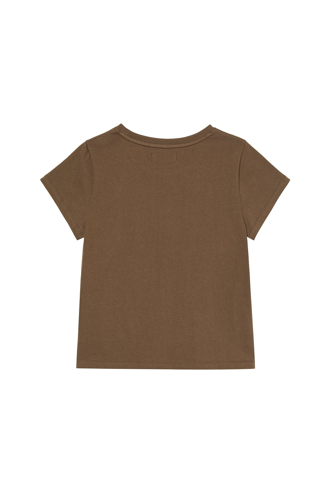 Deinet - Pop Color T-Shirt (Brown) product image 2 | TRAB K-Fashion Australia
