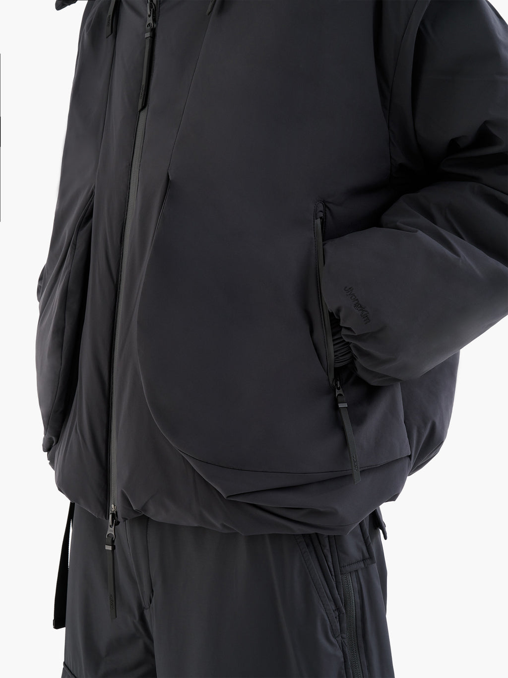 Jiyong Kim - Twisted Down Jacket (Black) product image 9 | TRAB K-Fashion Australia