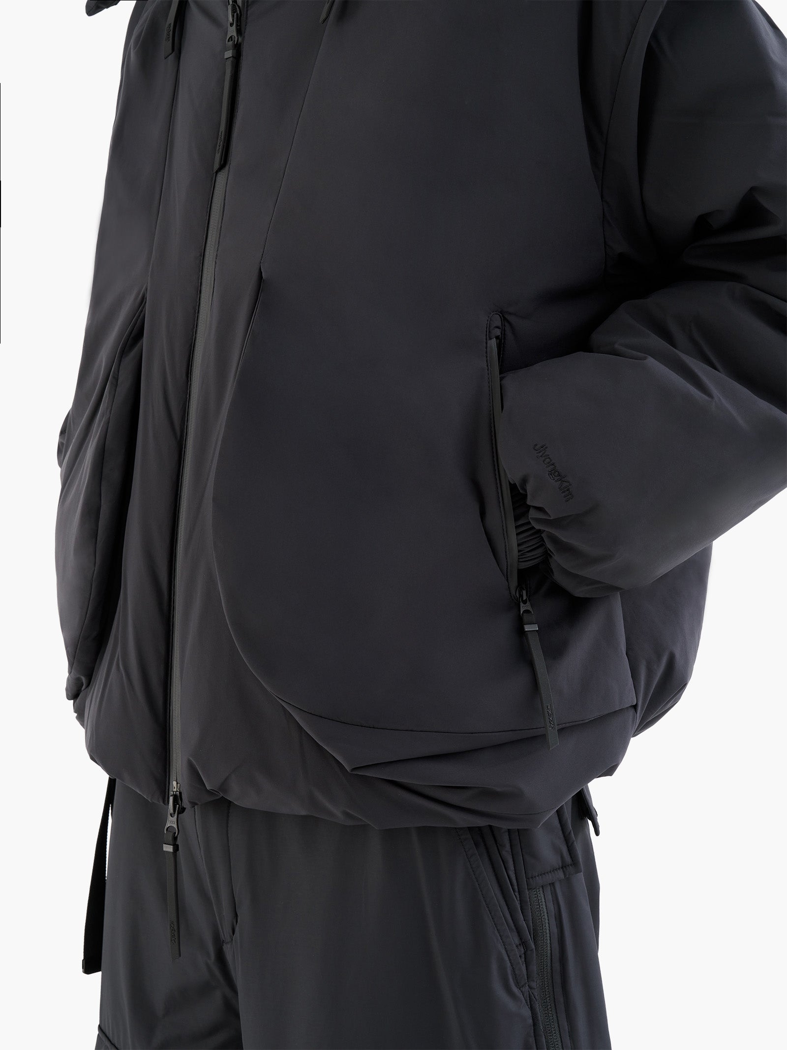 Jiyong Kim - Twisted Down Jacket (Black) product image 9 | TRAB K-Fashion Australia