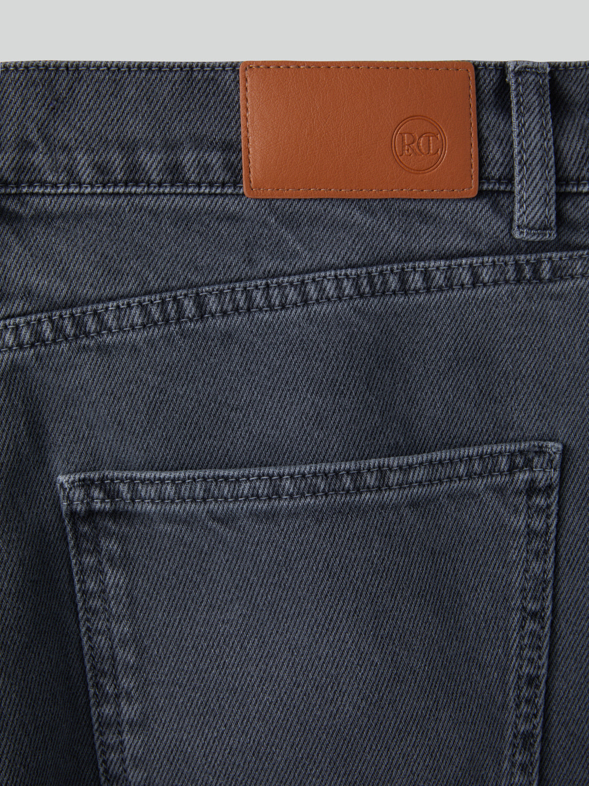 Recto - Regular Fit Denim Pants (Dark Grey) product image 7 | TRAB K-Fashion Australia