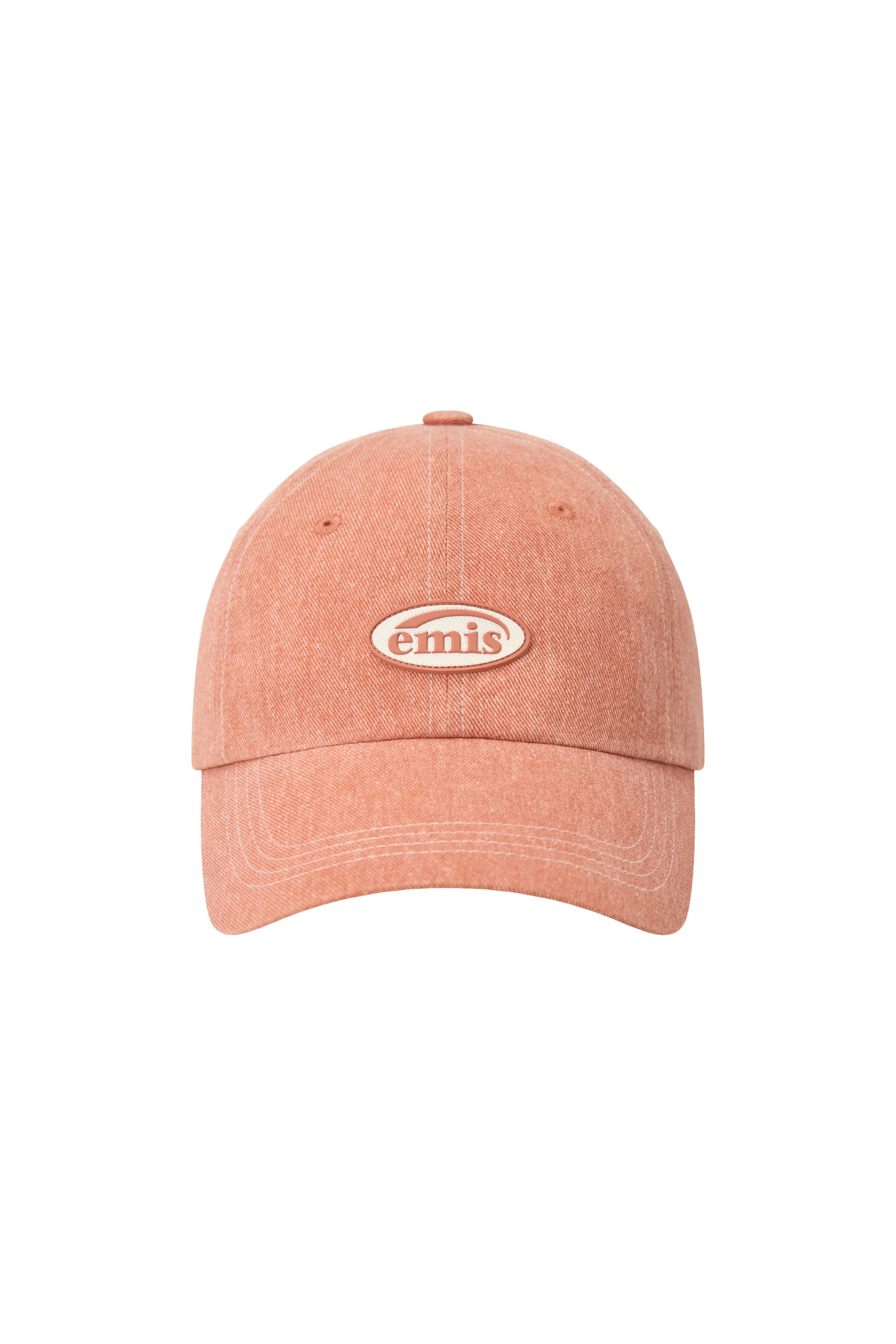 Emis - Mini Rubber Patch Pigment Ball Cap (Orange) product image 1 | TRAB K-Fashion Australia
