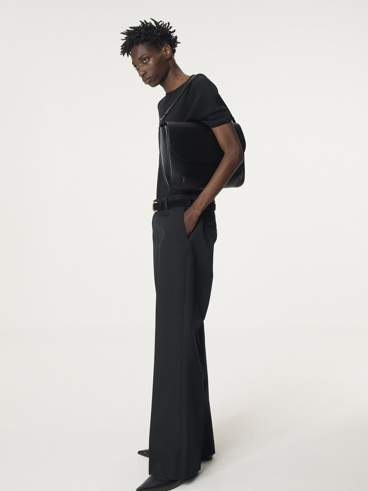 Recto - Rc Sheer Short Sleeve Knit Top (Black) product image 5 | TRAB K-Fashion Australia