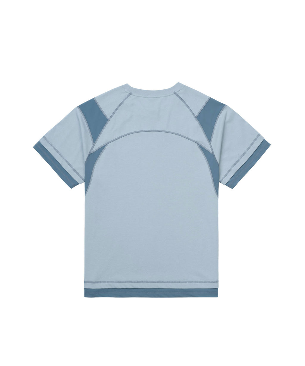 San San Gear - Mesh Paneled T-Shirt (Sky Blue) product image 5 | TRAB K-Fashion Australia