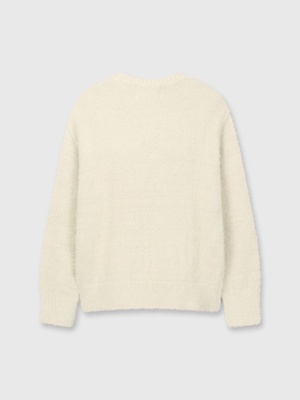 Tonywack - Faux Fur Crew-Neck Top (Ivory) product image 7 | TRAB K-Fashion Australia