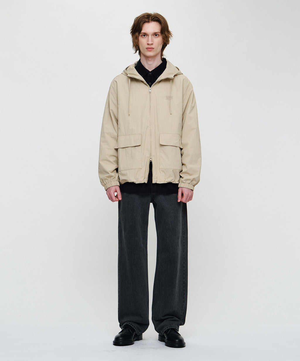 Marithe & Francois Girbaud - Outpocket Hooded Wind Jacket (Beige) product image 6 | TRAB K-Fashion Australia