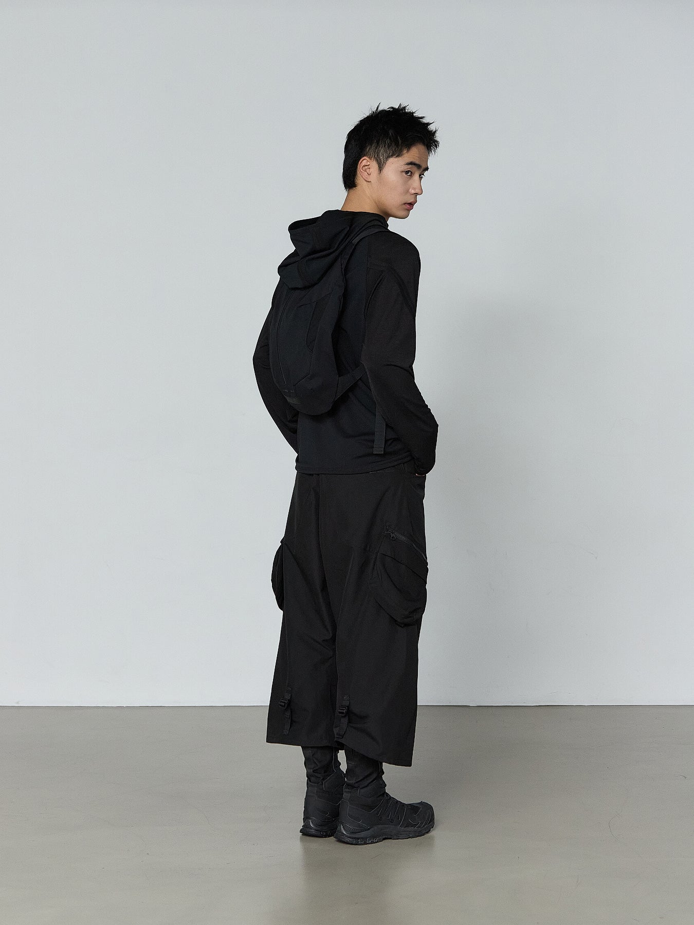 San San Gear - Utility Cargo Pants (Black) product image 3 | TRAB K-Fashion Australia