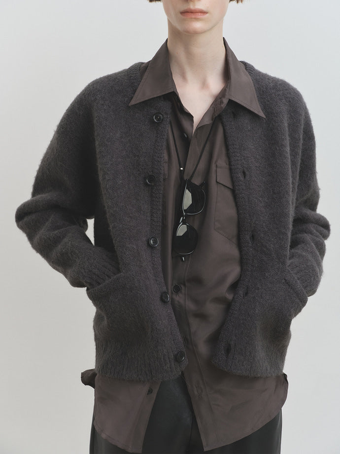 Tonywack - Alpaca Jacquard Knitted Blouson (Grey) product image 4 | TRAB K-Fashion Australia