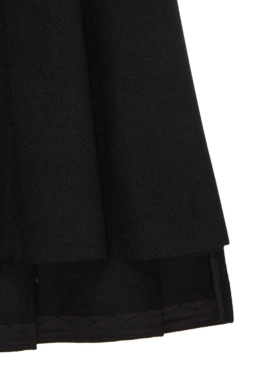 Matin Kim - Unbalance Pleats Midi Skirt (Black) product image 4 | TRAB K-Fashion Australia