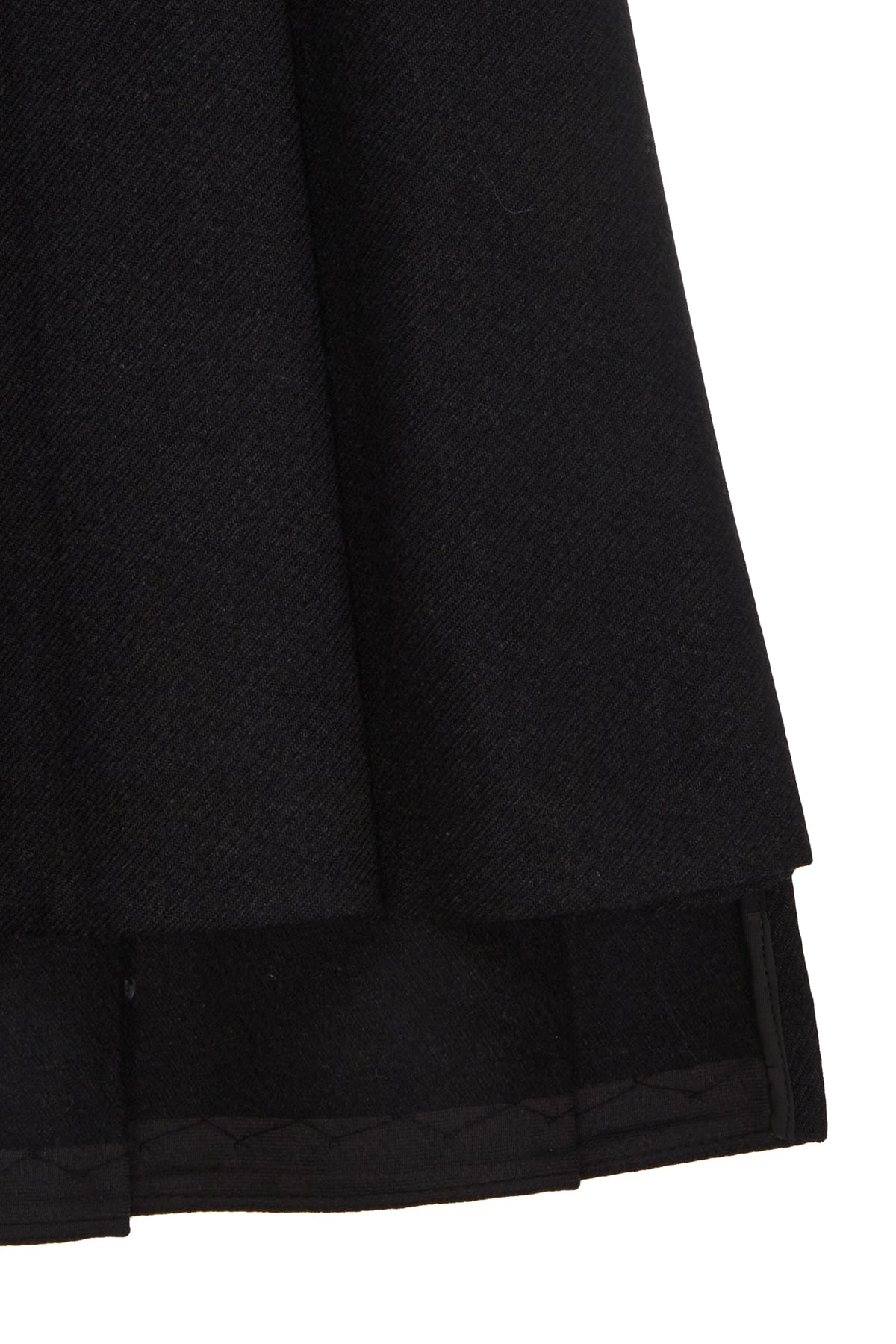 Matin Kim - Unbalance Pleats Midi Skirt (Black) product image 4 | TRAB K-Fashion Australia