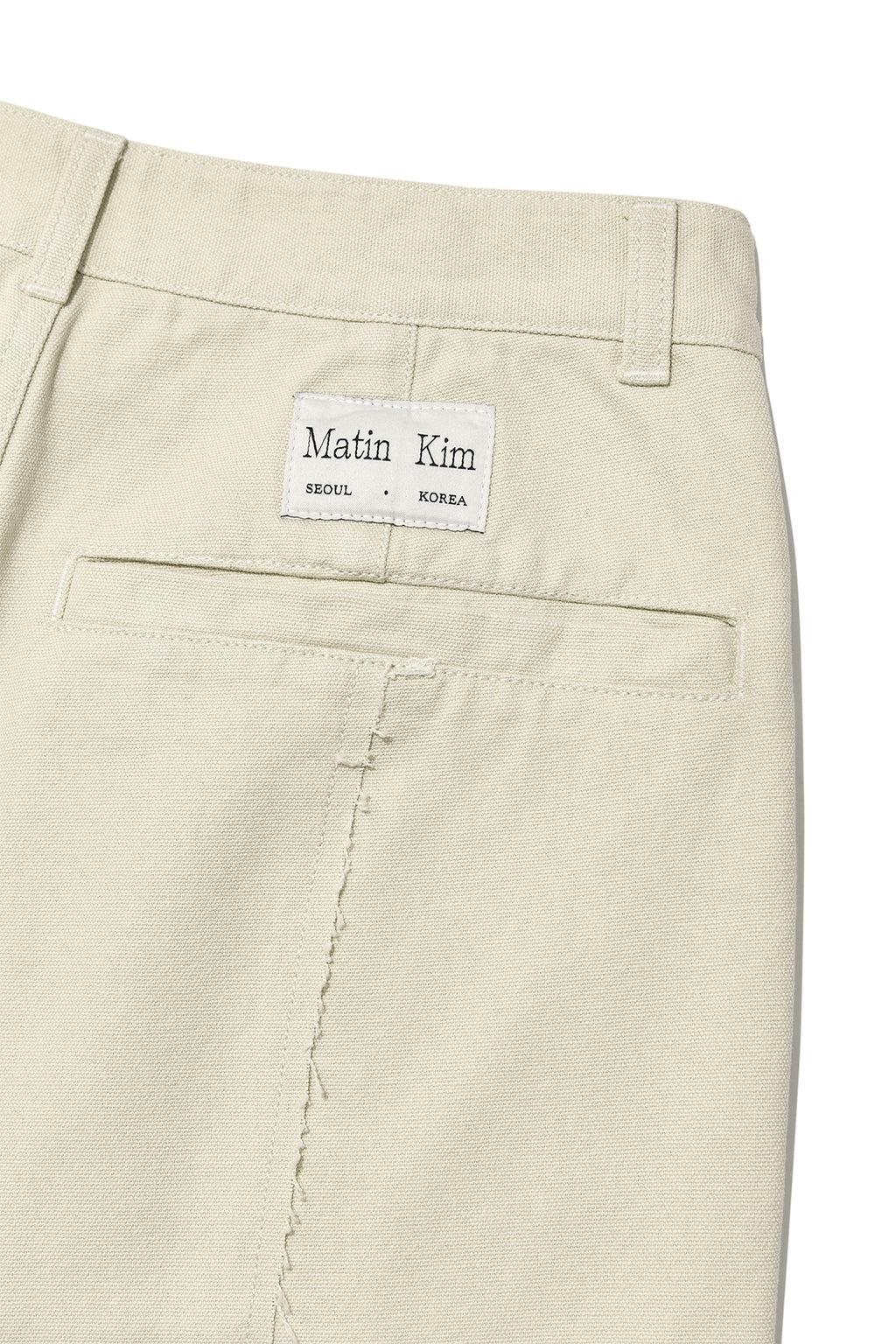 Matin Kim - Stitch Point Washed Cotton Pants (Cream) product image 5 | TRAB K-Fashion Australia