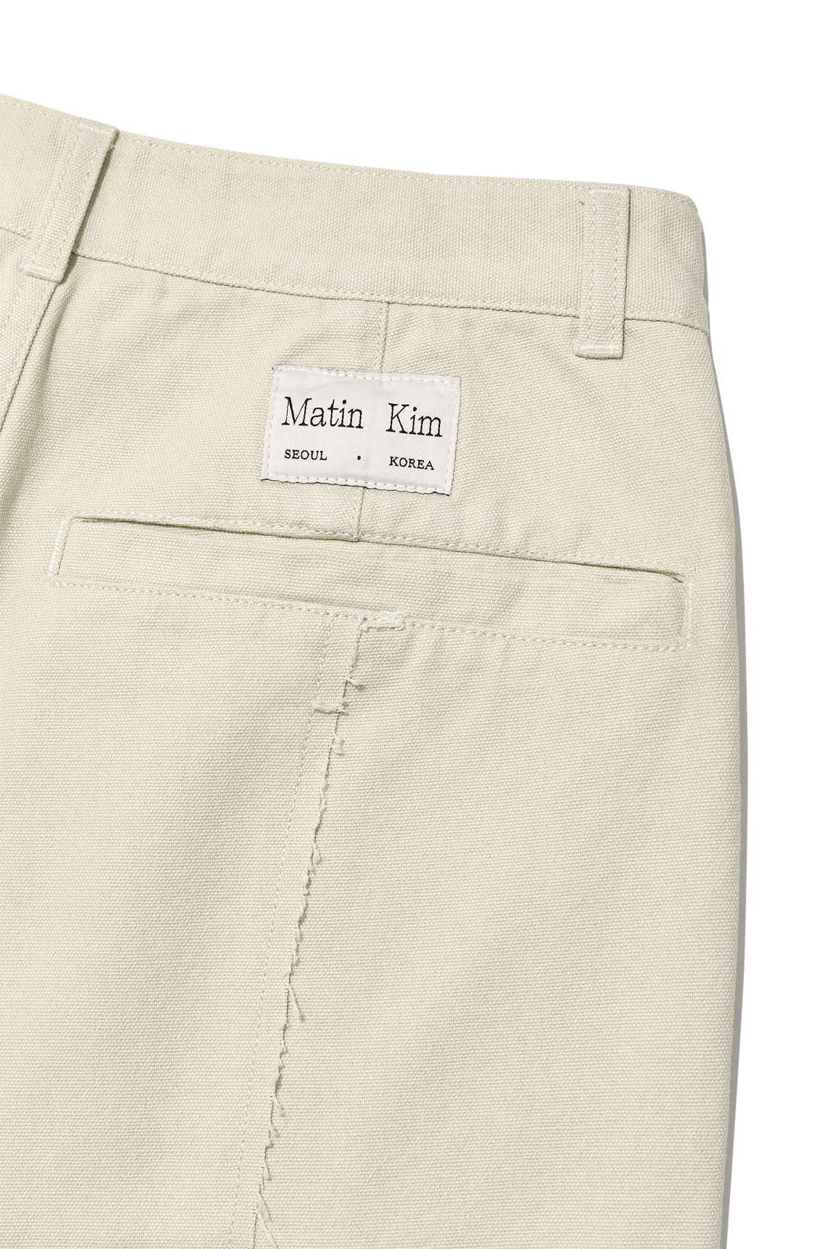 Matin Kim - Stitch Point Washed Cotton Pants (Cream) product image 5 | TRAB K-Fashion Australia