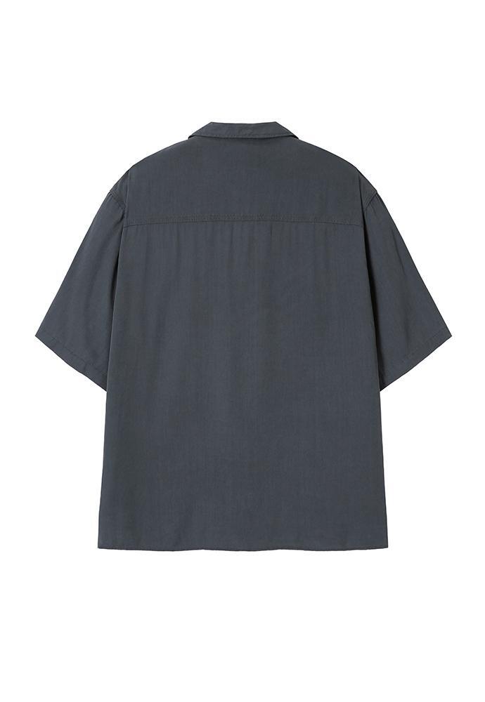 Art if acts - Tencel Two Pocket Half Shirt (Vintage Charcoal) product image 8 | TRAB K-Fashion Australia
