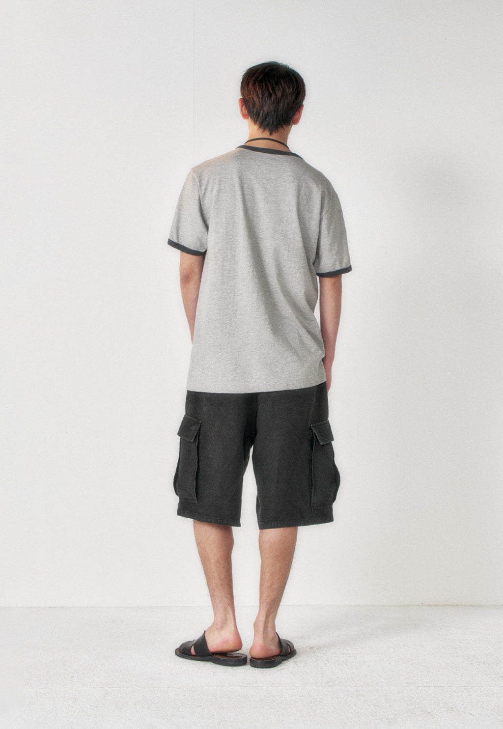 Art if acts - Slub Ringer Tee (Grey/Charcoal) product image 3 | TRAB K-Fashion Australia