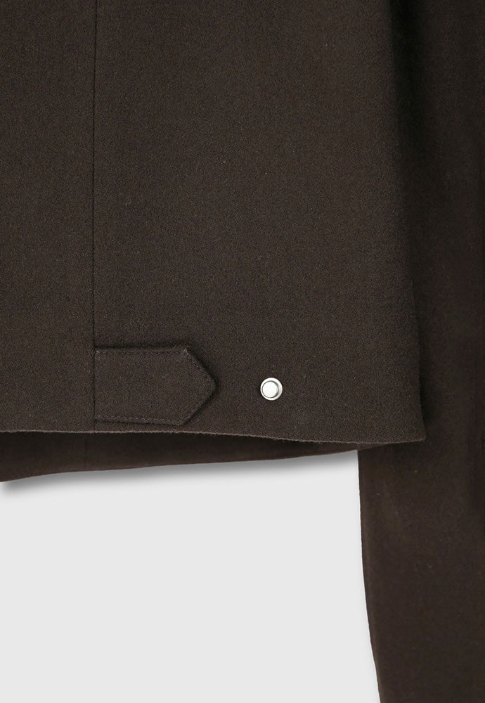 Tonywack - Virgin Wool Cropped Blouson Jacket (Dark Brown) product image 16 | TRAB K-Fashion Australia