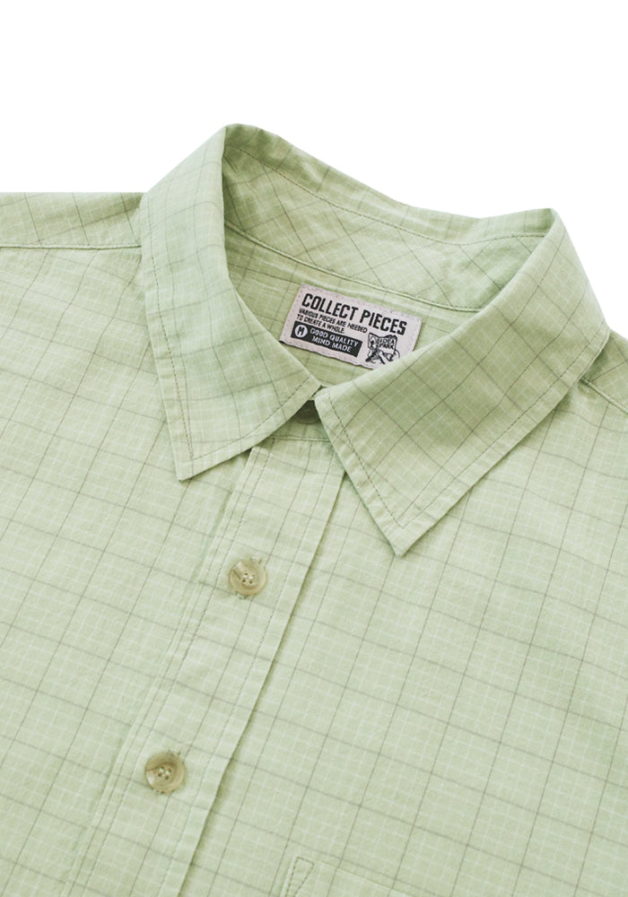 Collect Pieces - Peace Bird Shirts (Checked Green) product image 2 | TRAB K-Fashion Australia