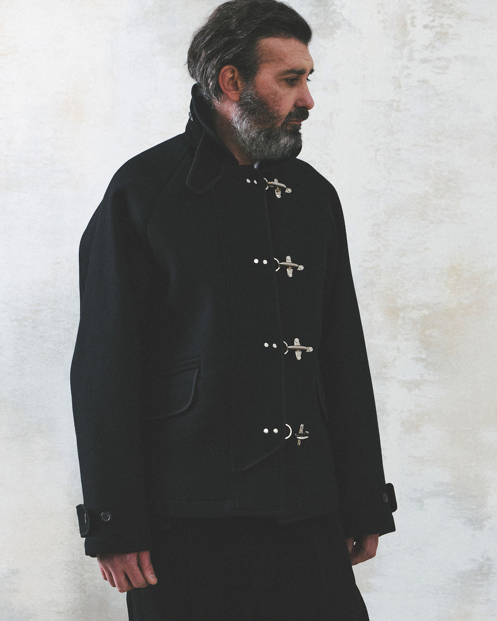 Eastlogue - Fireman Jacket (Black Melton) product image 2 | TRAB K-Fashion Australia