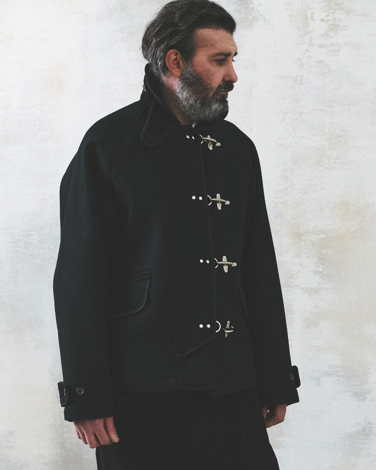 Eastlogue - Fireman Jacket (Black Melton) product image 2 | TRAB K-Fashion Australia