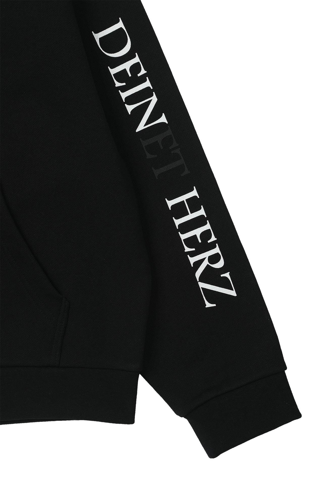 Deinet - German Lettering Hoodie Zip-Up (Black) product image 13 | TRAB K-Fashion Australia