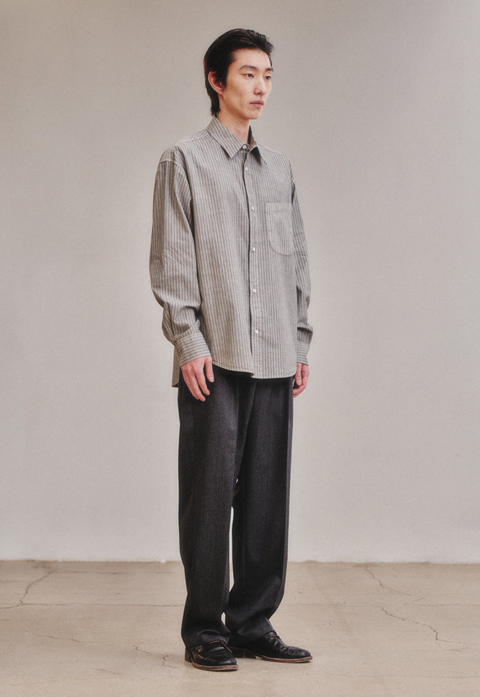 Art if acts - Pigment Dyed Stripe Shirt (Cliff) product image 4 | TRAB K-Fashion Australia