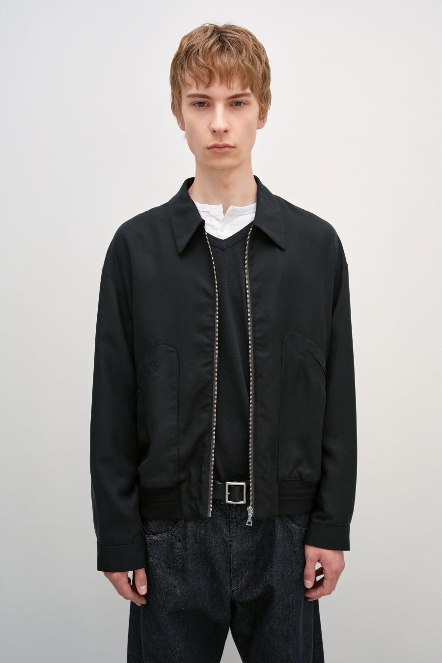 Insilence - Tencel Blouson (Black) product image 1 | TRAB K-Fashion Australia