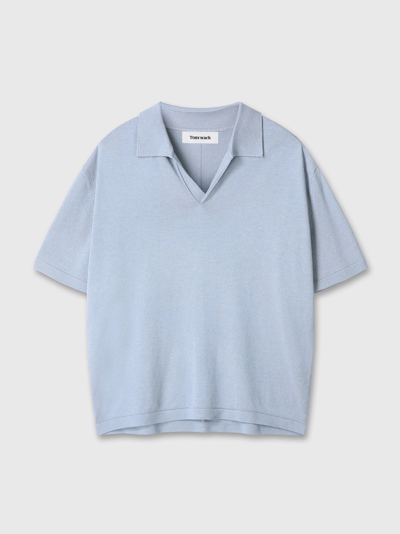 Tonywack - Silk Cashmere Open Collar Knit (Sky Blue) product image 9 | TRAB K-Fashion Australia