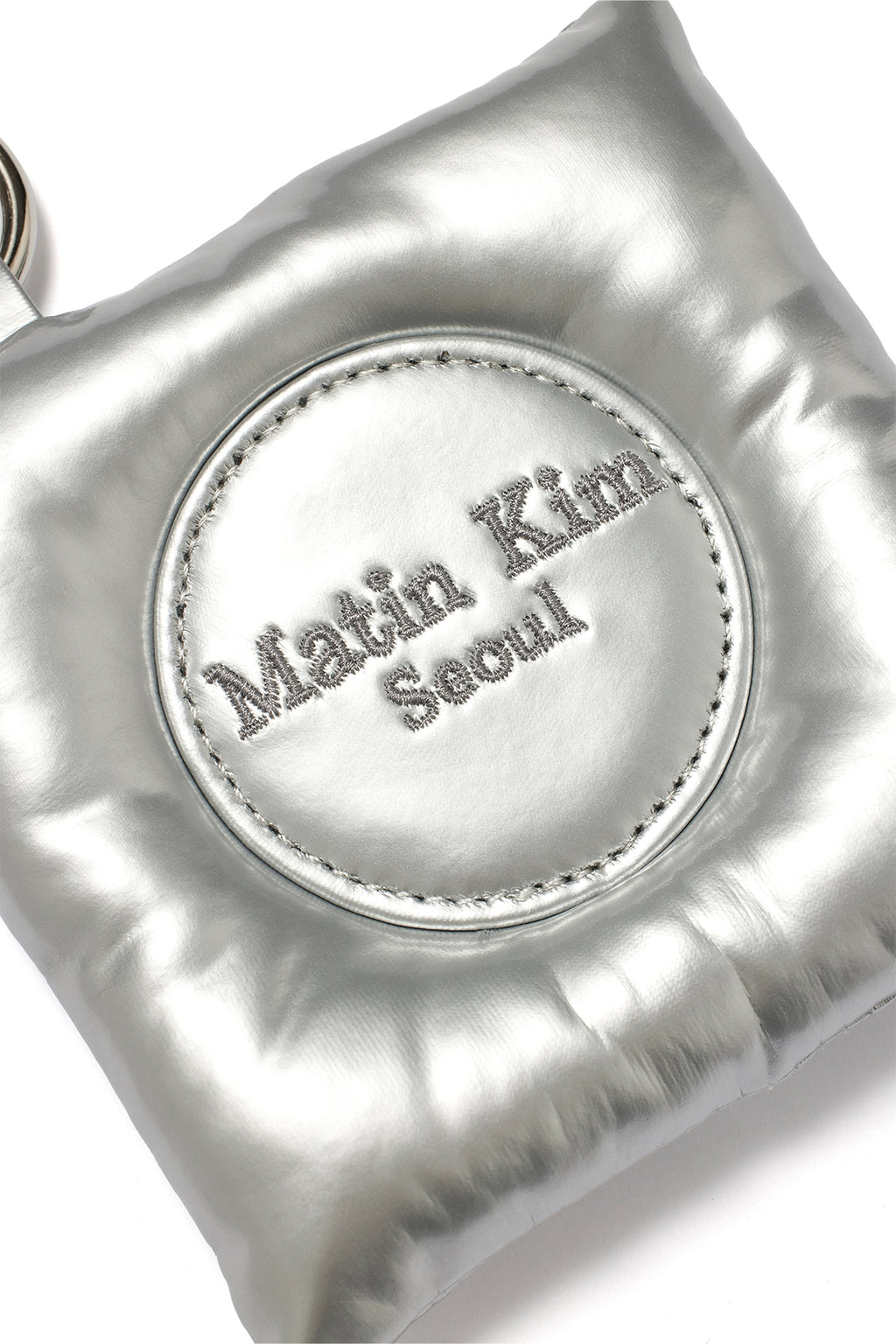 Matin Kim - Puffer Square Mirror Keyring (Silver) product image 3 | TRAB K-Fashion Australia
