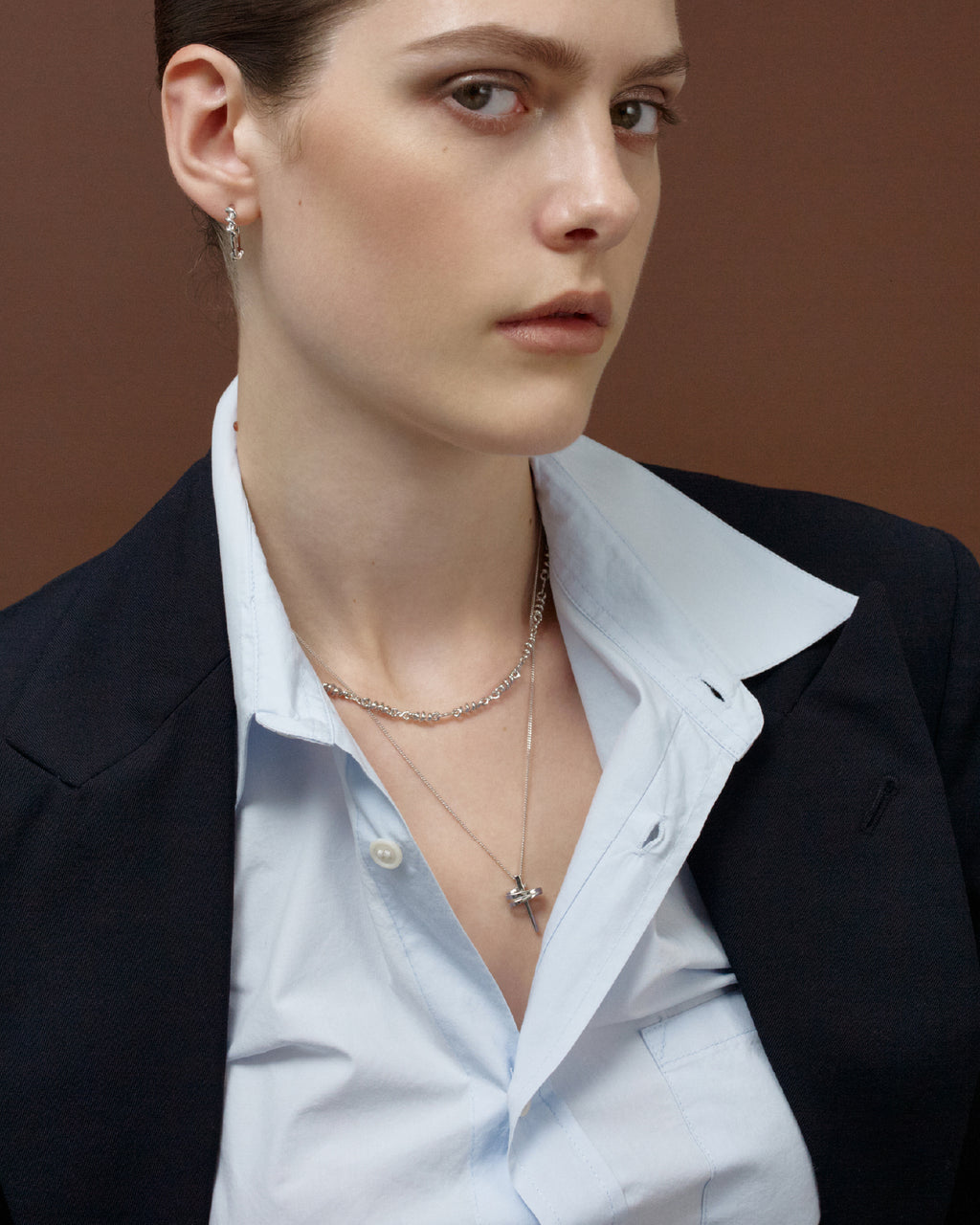 Numbering - All-Around Coil Necklace #4806 product image 3 | TRAB K-Fashion Australia
